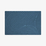 WaterHog All-Weather Indoor Outdoor Floor Mat in Navy Blue Color with Fingerprint Pattern, Size 60x90 cm
