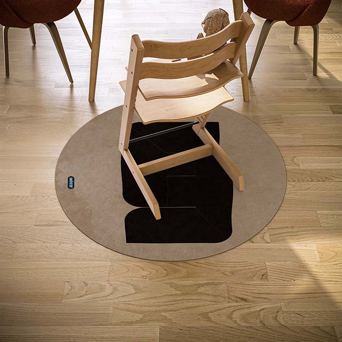 Kinderstoel Vloerbeschermer Audace 115 cm ⌀ / Naturel