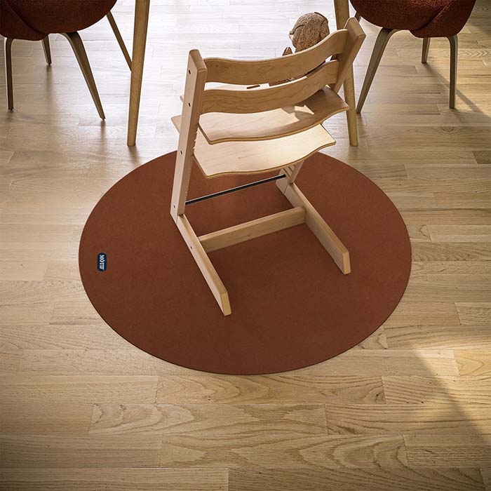 Kinderstoel Vloerbeschermer Terre 115 cm ⌀ / Anthracite