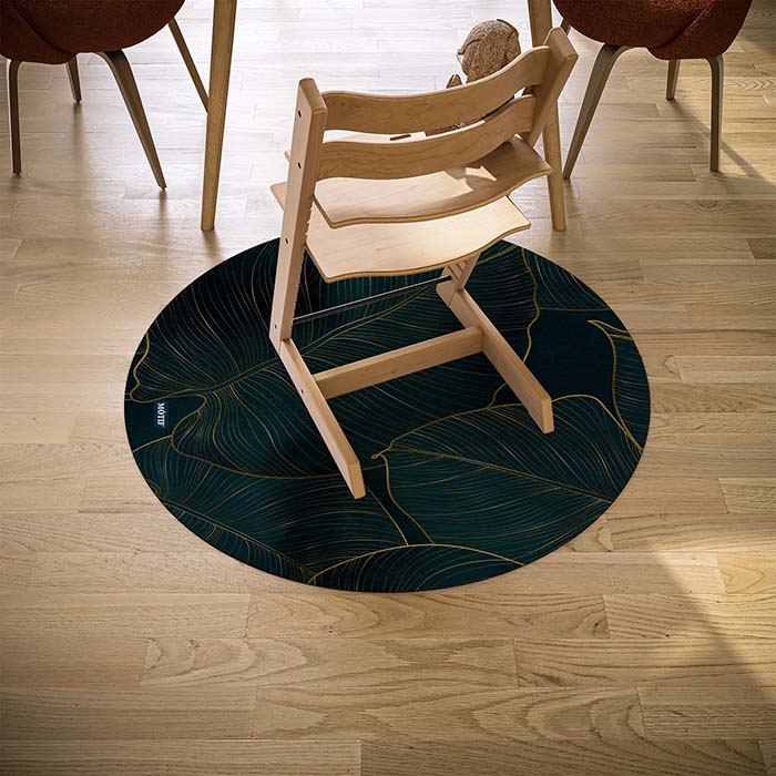 Kinderstoel Vloerbeschermer Botanique 115 cm ⌀ / Vert Sapin