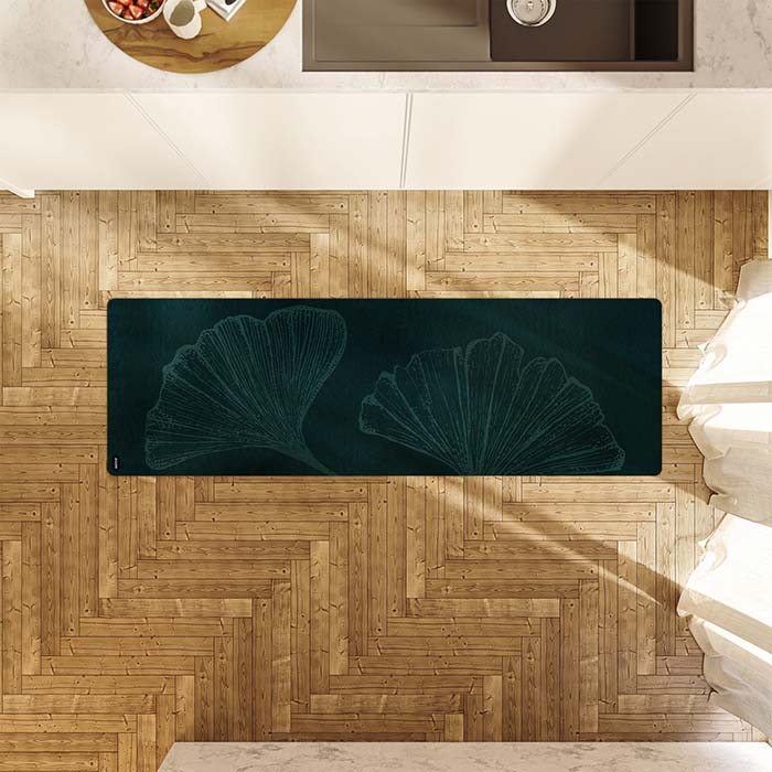 Keuken Loper Ginko 58 x 180 cm / Turquoise